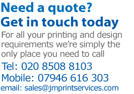JM Print Services in Essex are the leading digital and litho printers